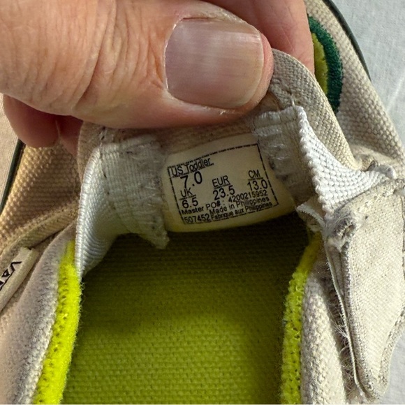 Vans Kids Avocado Green Slip-On Sneakers - Picture 8 of 11